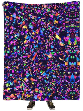 8-Bit Confetti Plush Blanket