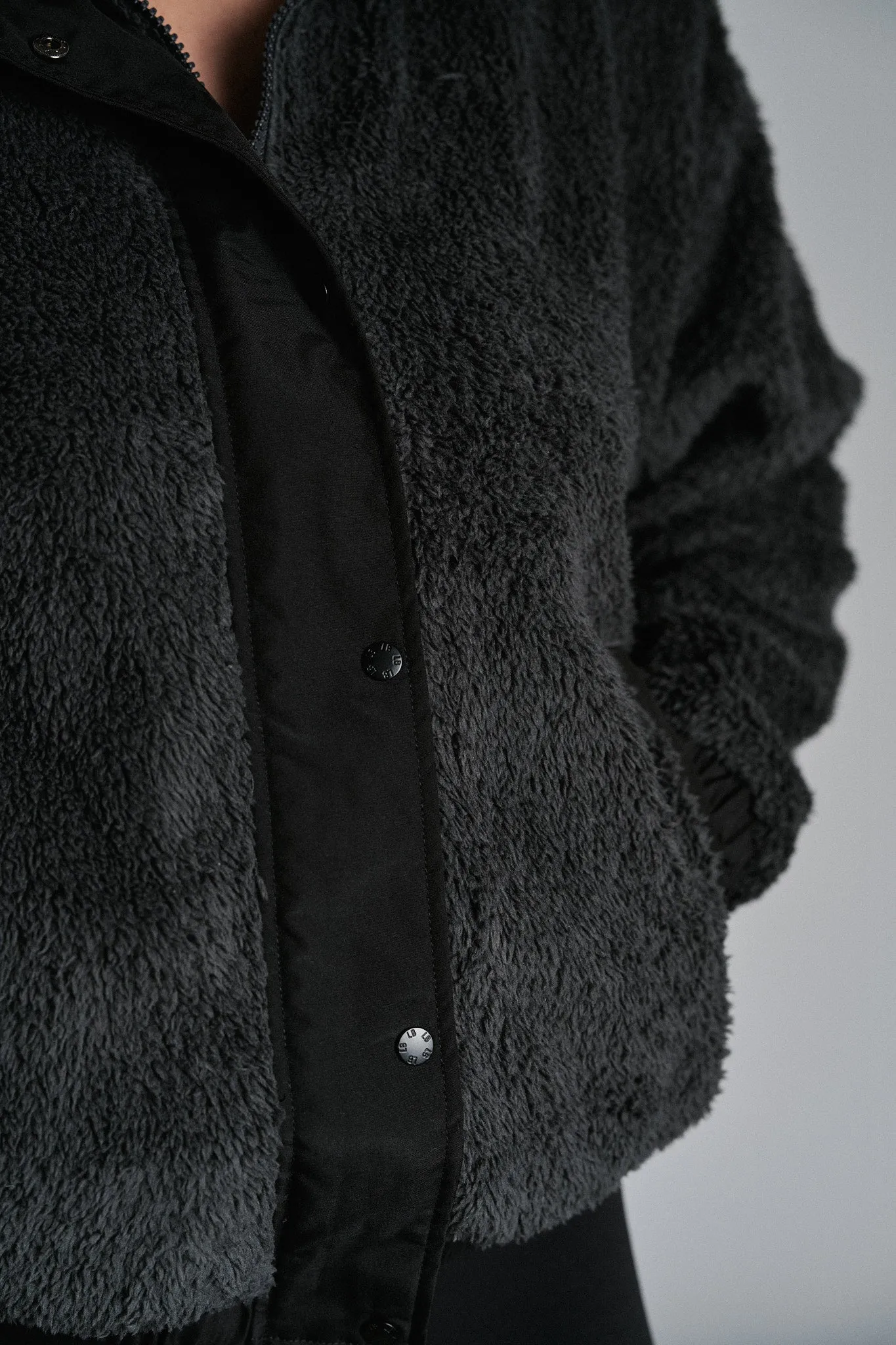 Adult Sherpa Jacket - Smoke