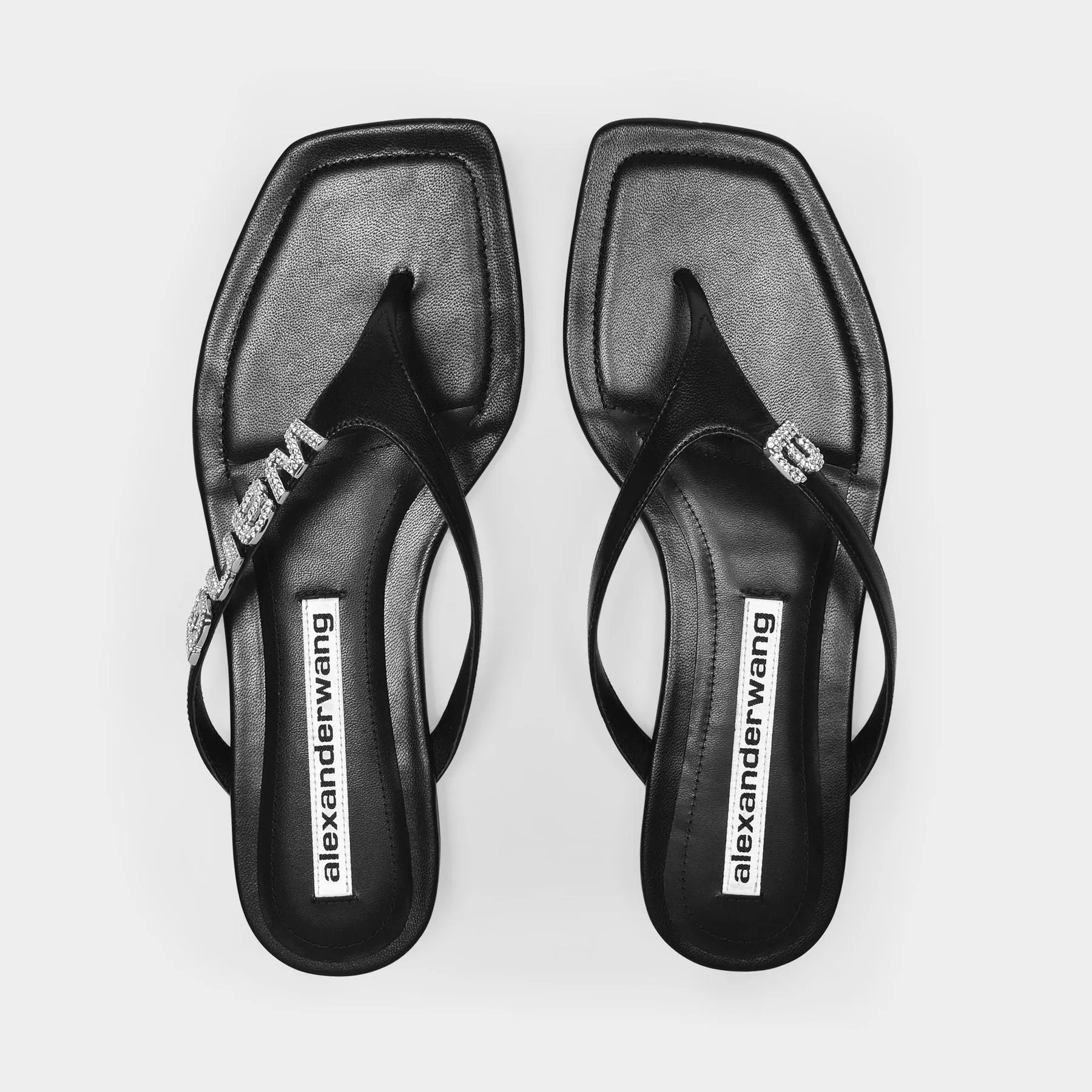 Alexander Wang  Ivy Sandals in Black Leather