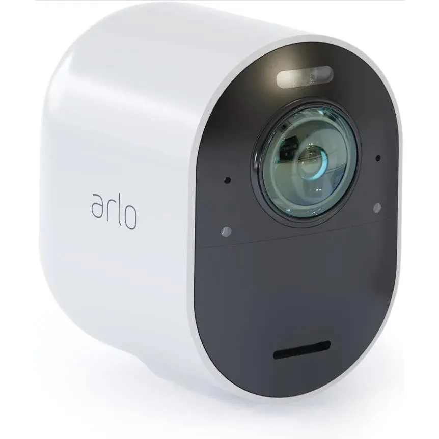 Arlo Ultra 2 Security Spotlight Camera 4K UHD Wireless System 3 Cameras & Smart Hub