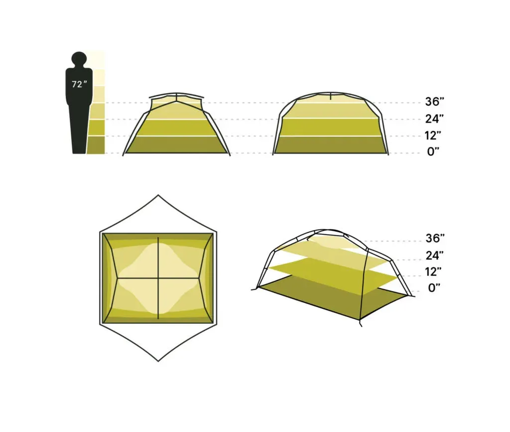 Aurora 3P Backpacking Tent & Footprint - Nova