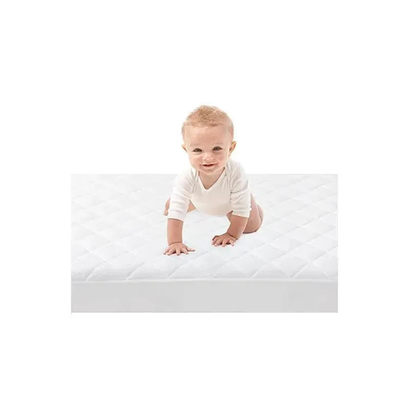 Baby Works Bamboo Quilted & Fitted Crib Mattress Protector