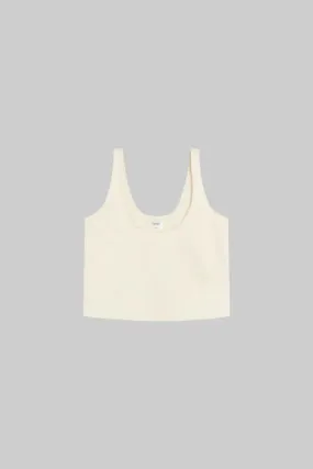 Barb Scoop Tank - Creme