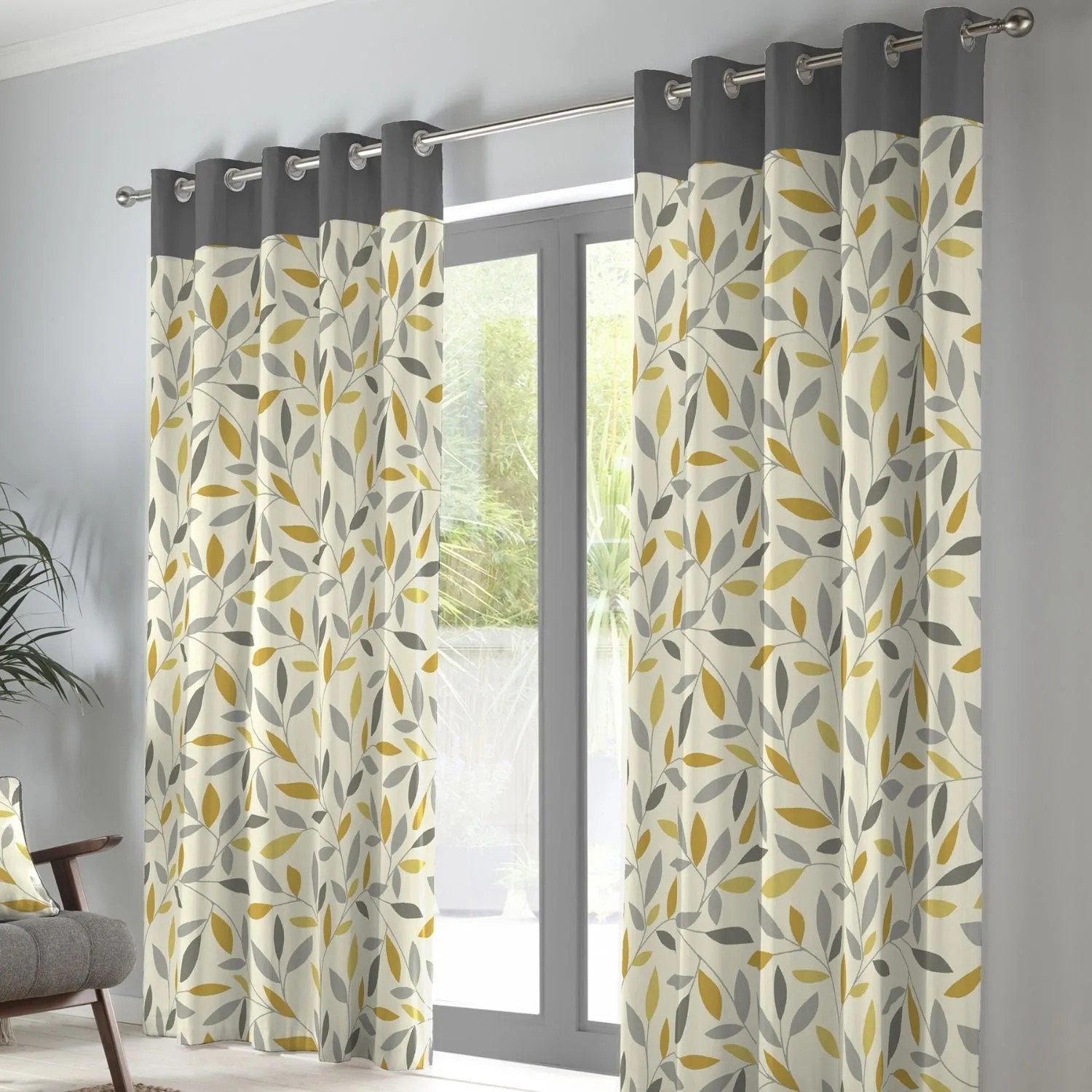 Beechwood Curtains - Readymade Eyelit - 66x72'' - Ochre