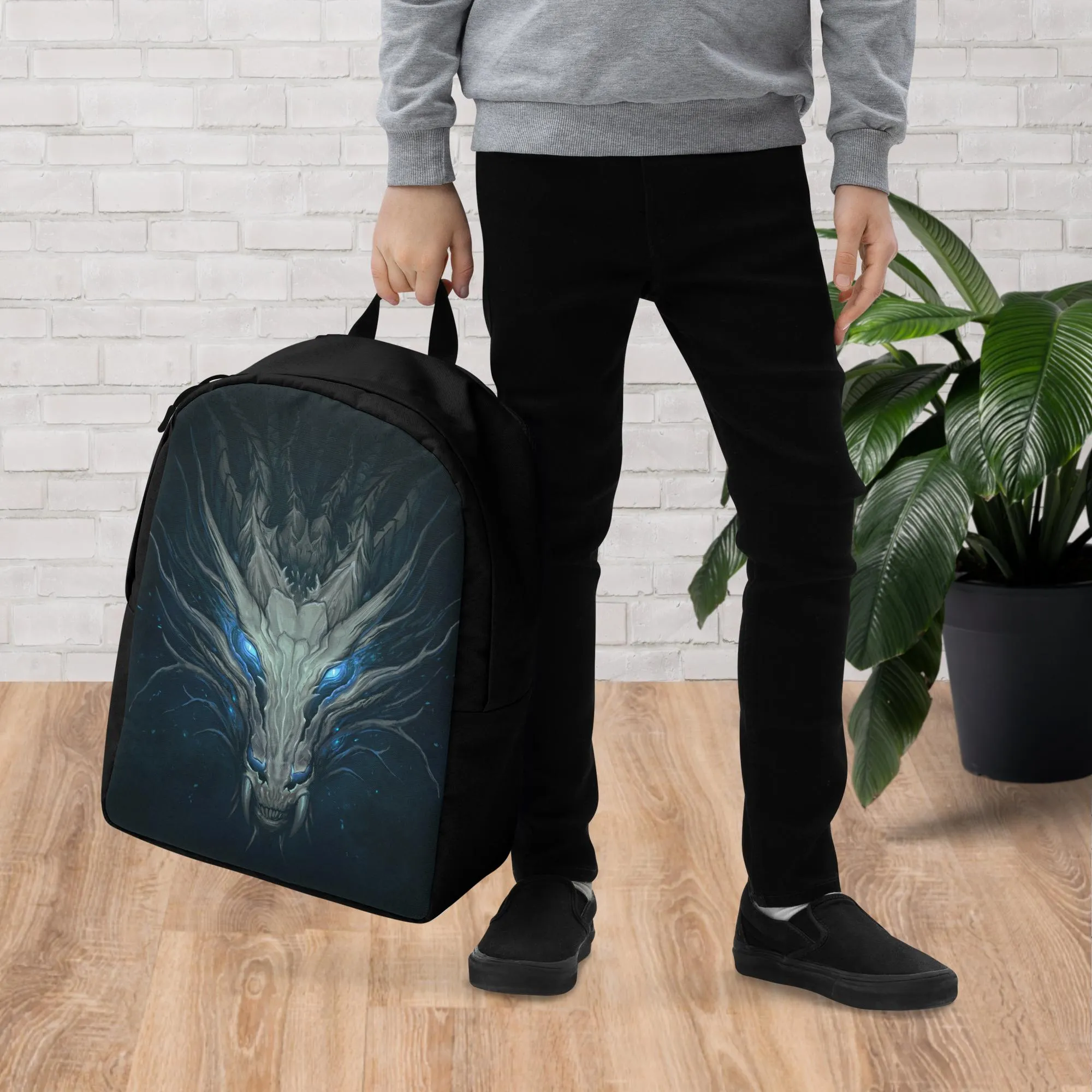 Blue Eyed Dragon Minimalist Backpack