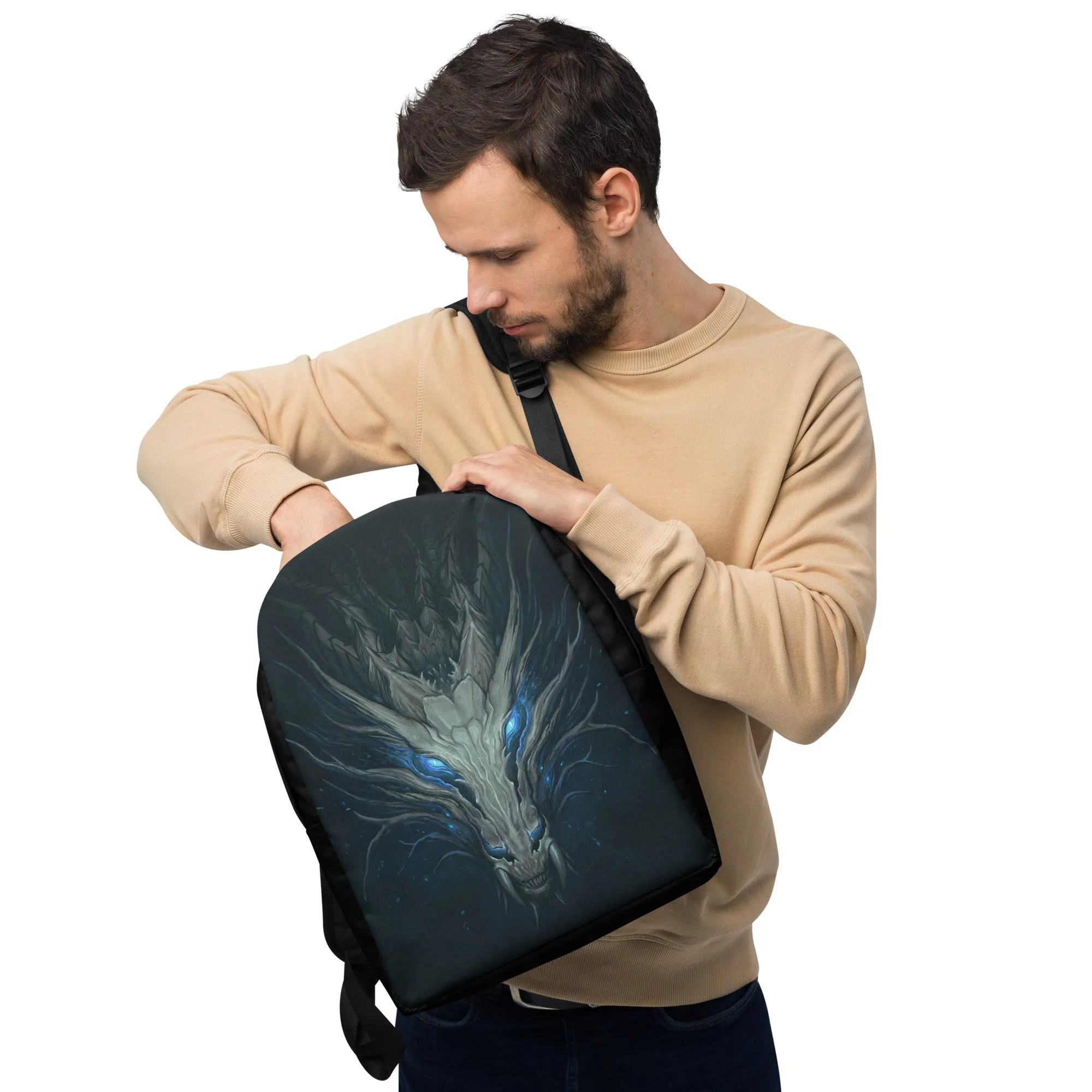 Blue Eyed Dragon Minimalist Backpack