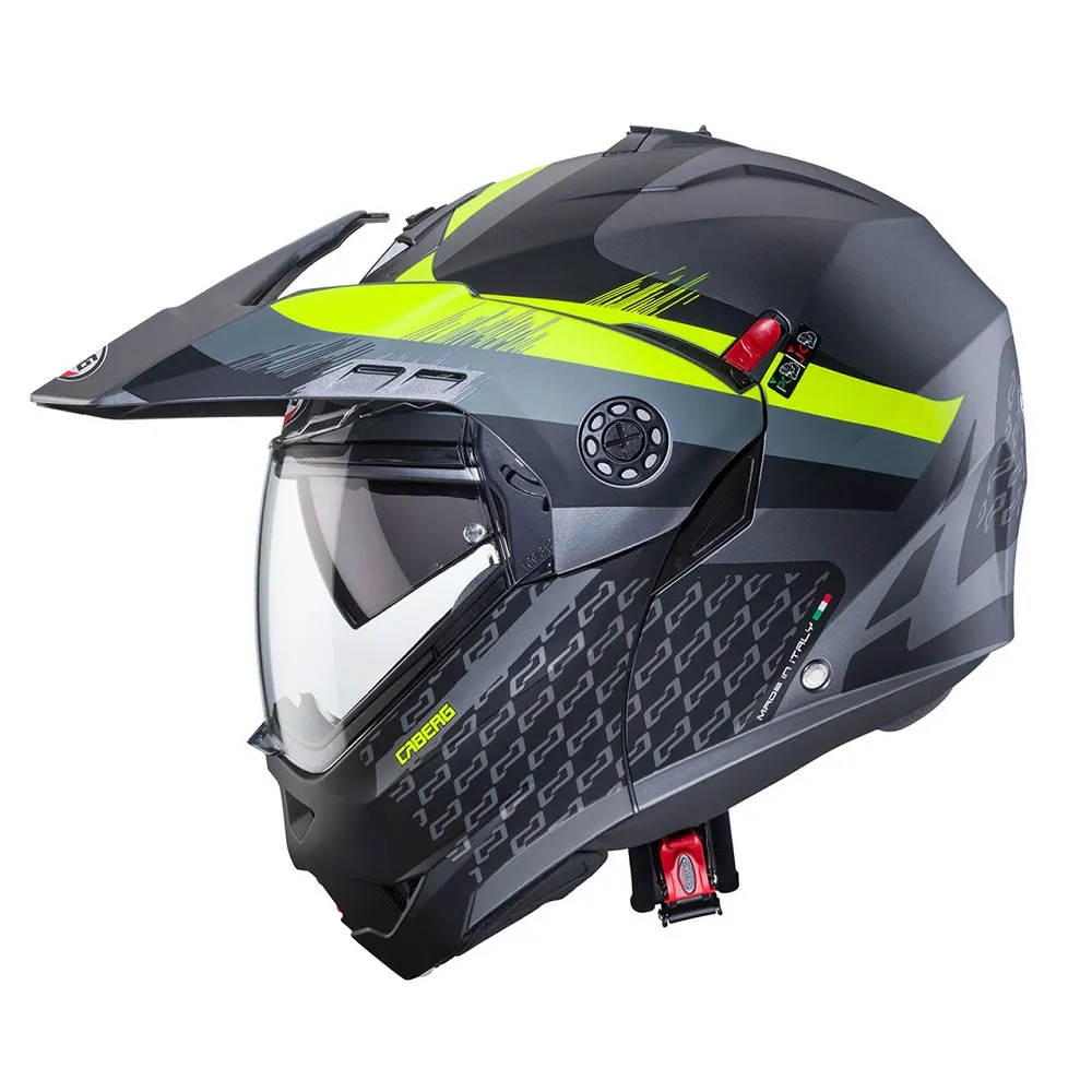 Caberg Tourmax X Sarabe Helmet - Gun/Black/Yellow