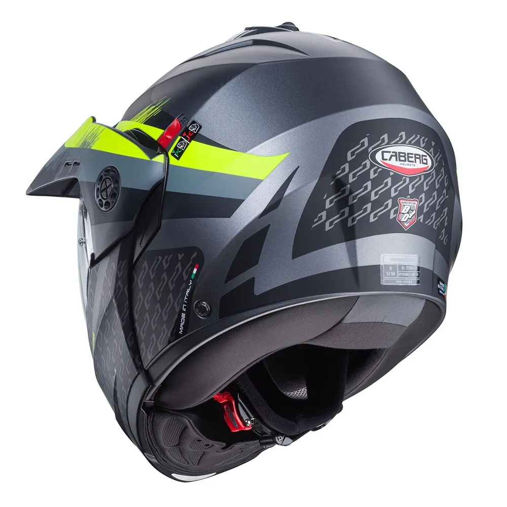 Caberg Tourmax X Sarabe Helmet - Gun/Black/Yellow