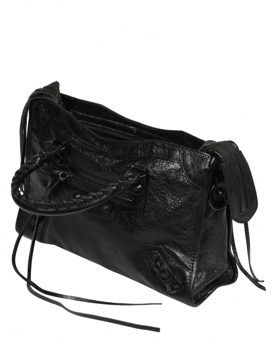 Classic City Small Shoulder Bag in Black