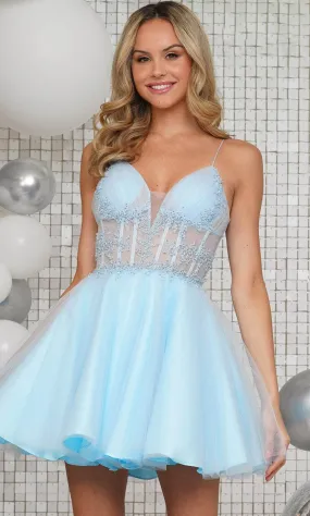 Colors Dress 3342 - Beaded Bodice Cocktail Dress