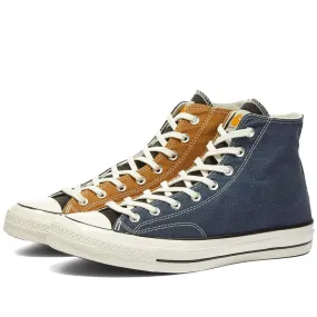 Converse x Carhartt WIP Renew Chuck Taylor 1970s HiBrown, Black & Navy