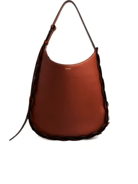 Darryl Medium Shoulder Bag in Sepia Brown