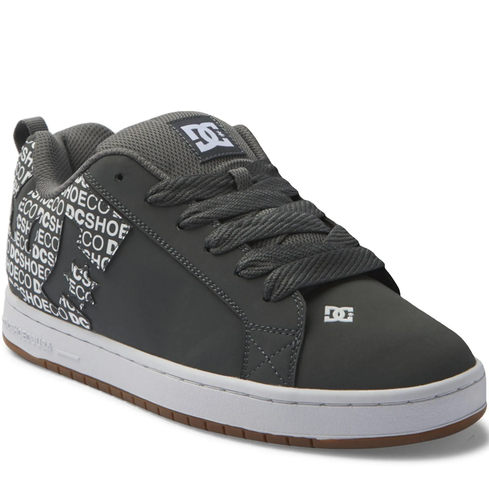 DC Shoes Mens Court Graffik Low Rise Lace Up Trainers Shoes