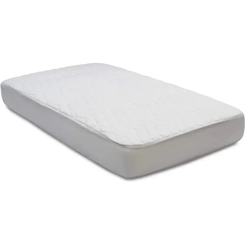 Delta Children - Beautyrest Fitted Baby Crib Mattress Pad Cover, White