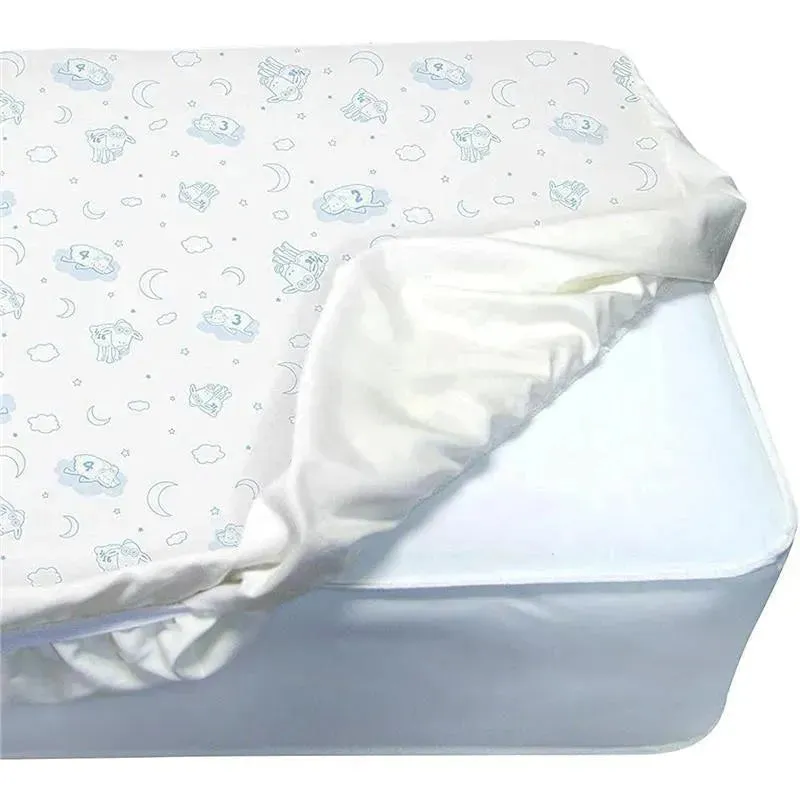 Delta Children - Serta Perfect Sleeper Deluxe Quilted Fitted Crib Mattress Pad, White