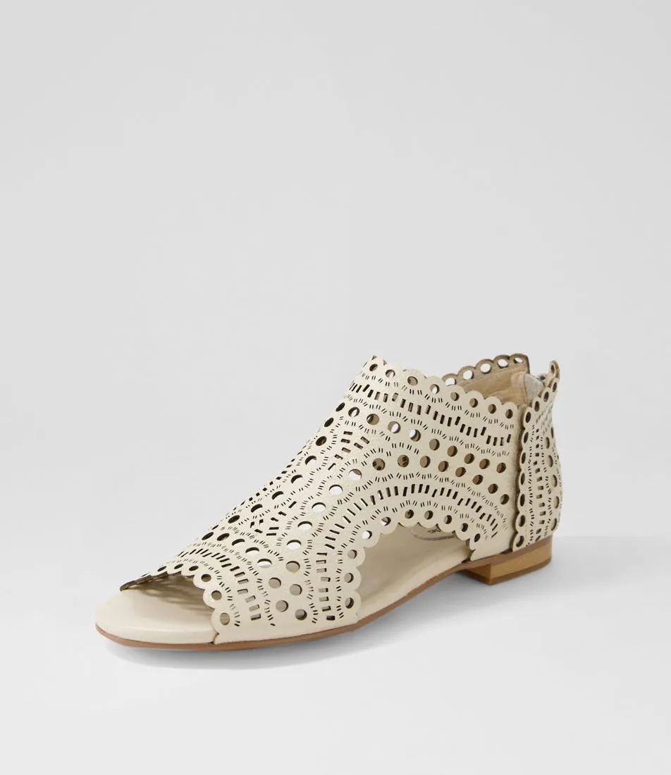 DJANGO & JULIETTE Powers Large Milk Leather Sandals