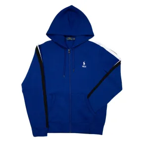 DOUBLE KNIT FULL ZIP HOODIE ROYAL BLUE