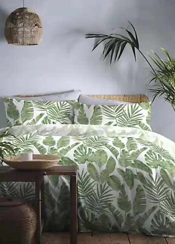 Dreams & Drapes  Design Tahiti Green Duvet Cover & Standard Pillowcase Set | Kaleidoscope