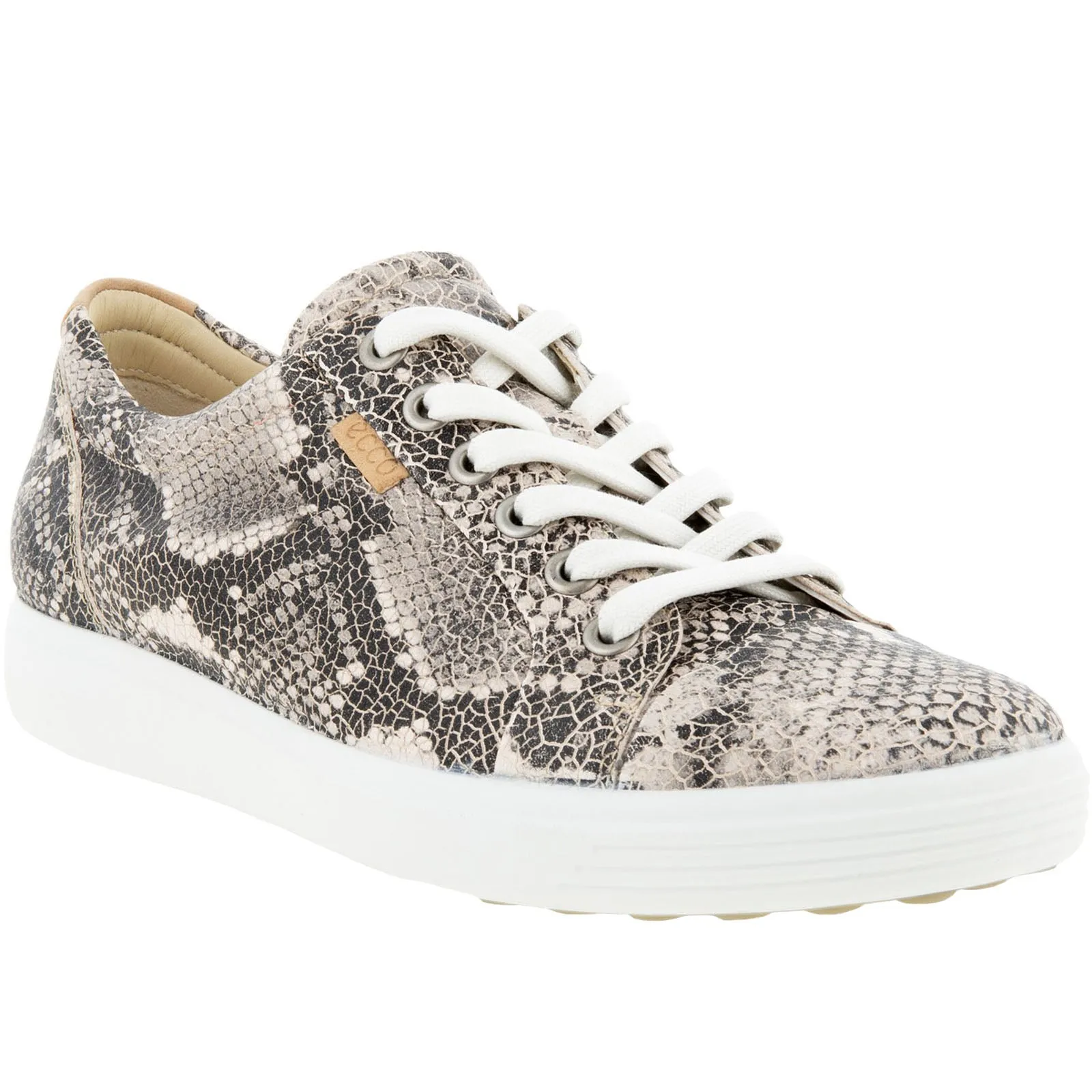 ECCO Womens Soft 7 Leather Trainers