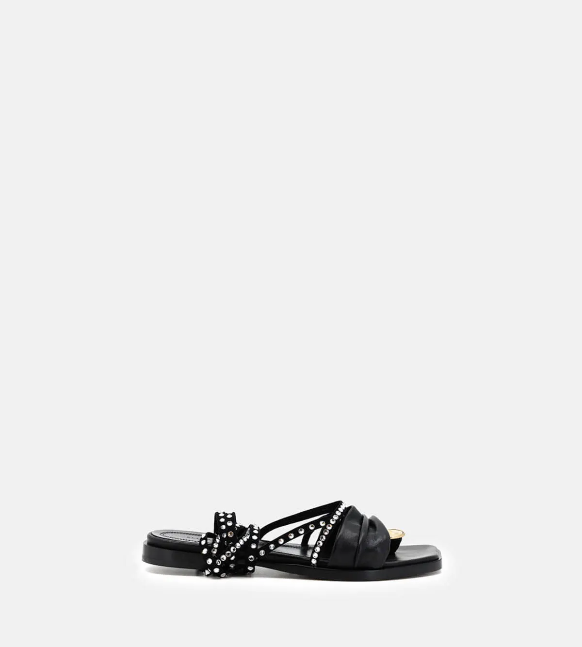 Ellery Lepore Lace Up Gladiator Sandals - Black