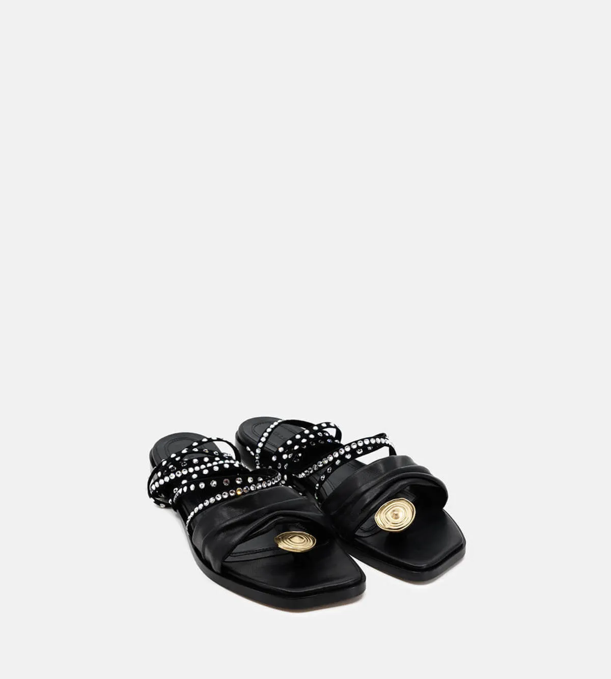 Ellery Lepore Lace Up Gladiator Sandals - Black