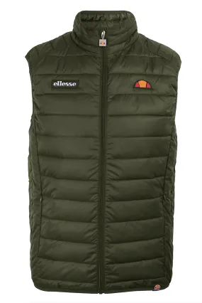 Ellesse Bardy Quilt Gilet Bodywarmer Khaki