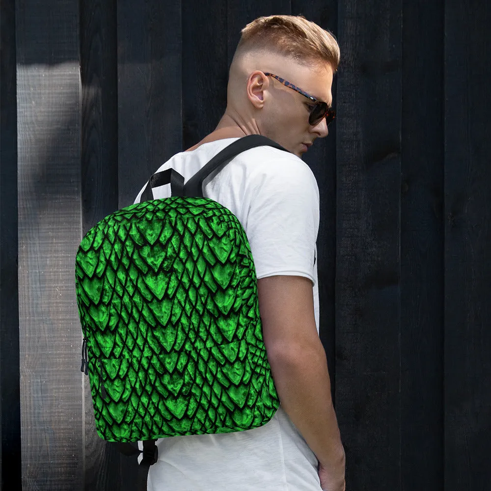 Emerald Dragon Scale Backpack