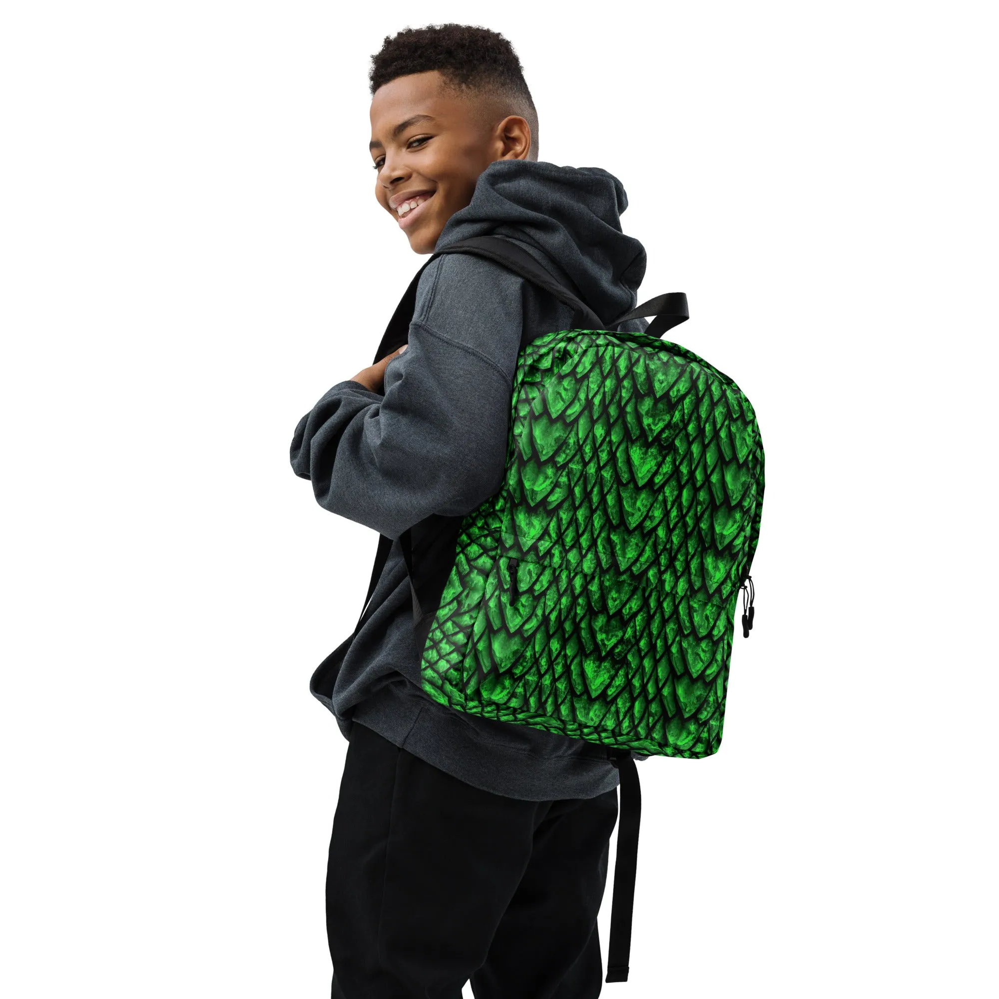 Emerald Dragon Scale Backpack