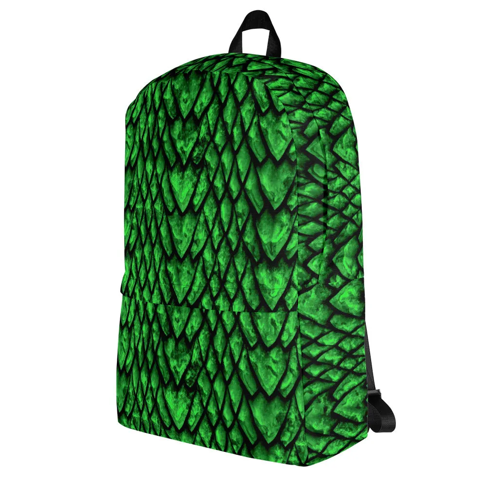 Emerald Dragon Scale Backpack