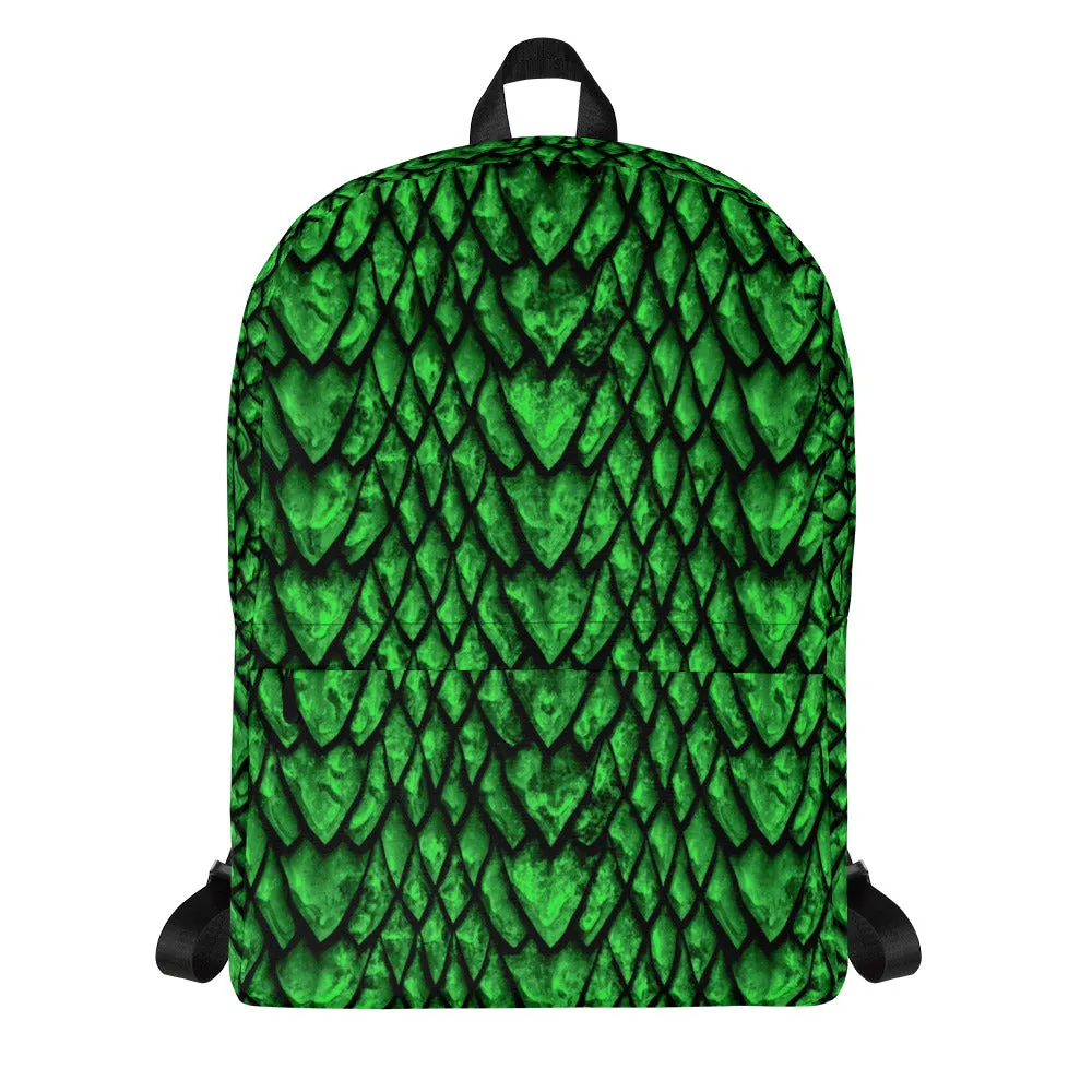 Emerald Dragon Scale Backpack