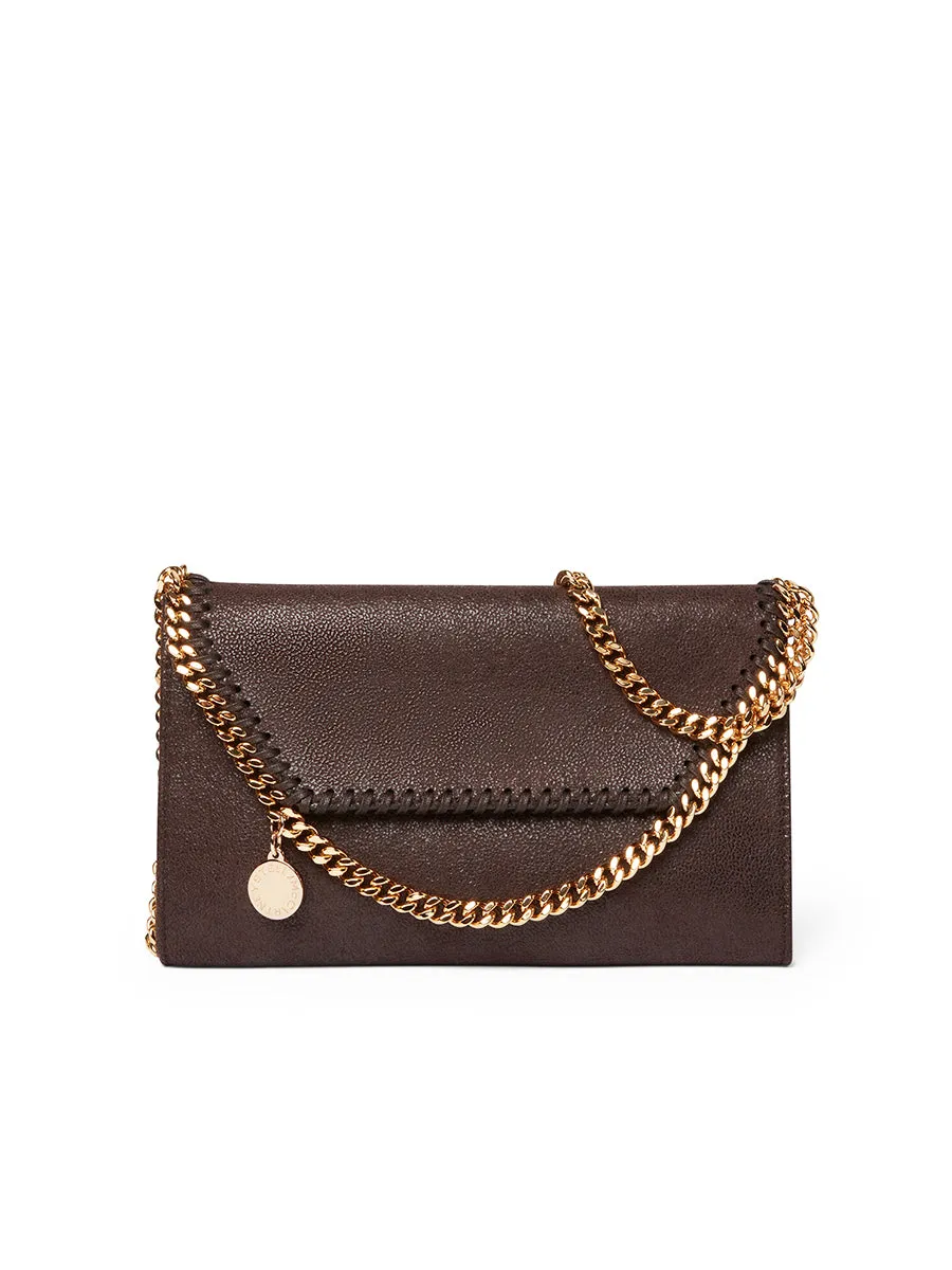 Falabella Mini Shoulder Bag in Chocolate Brown