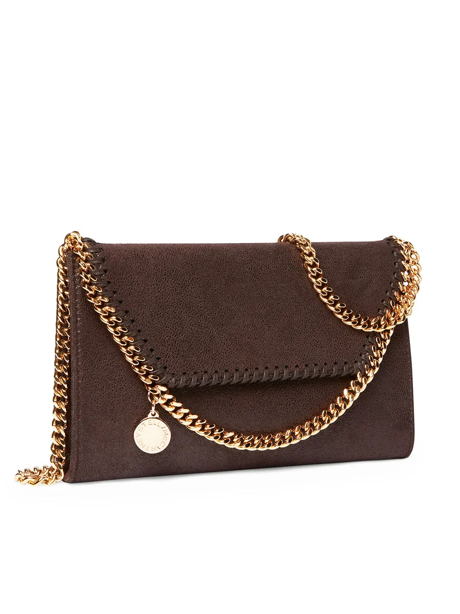 Falabella Mini Shoulder Bag in Chocolate Brown