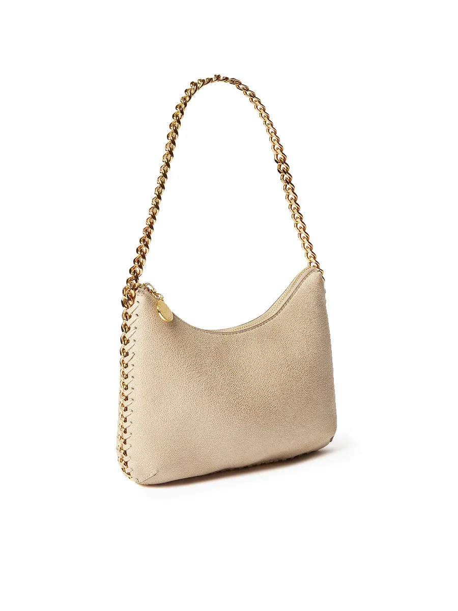 Falabella Zip Mini Shoulder Bag in Cream