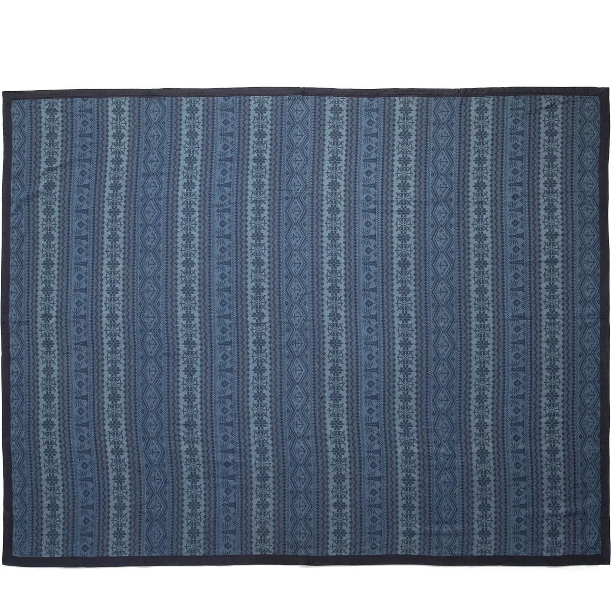 FARRELL INDIGO COTTON CAMP BLANKET Indigo/Dark Blue