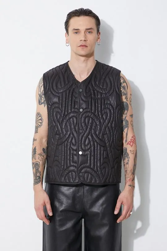 Filling Pieces vest men’s black color 72416961861