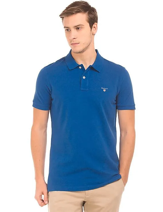 Gant Solid Cotton Polo Shirt