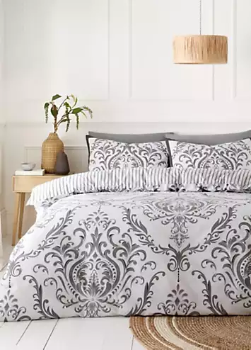 Gaveno Cavailia Charcoal Margaux Duvet Cover Set | Kaleidoscope