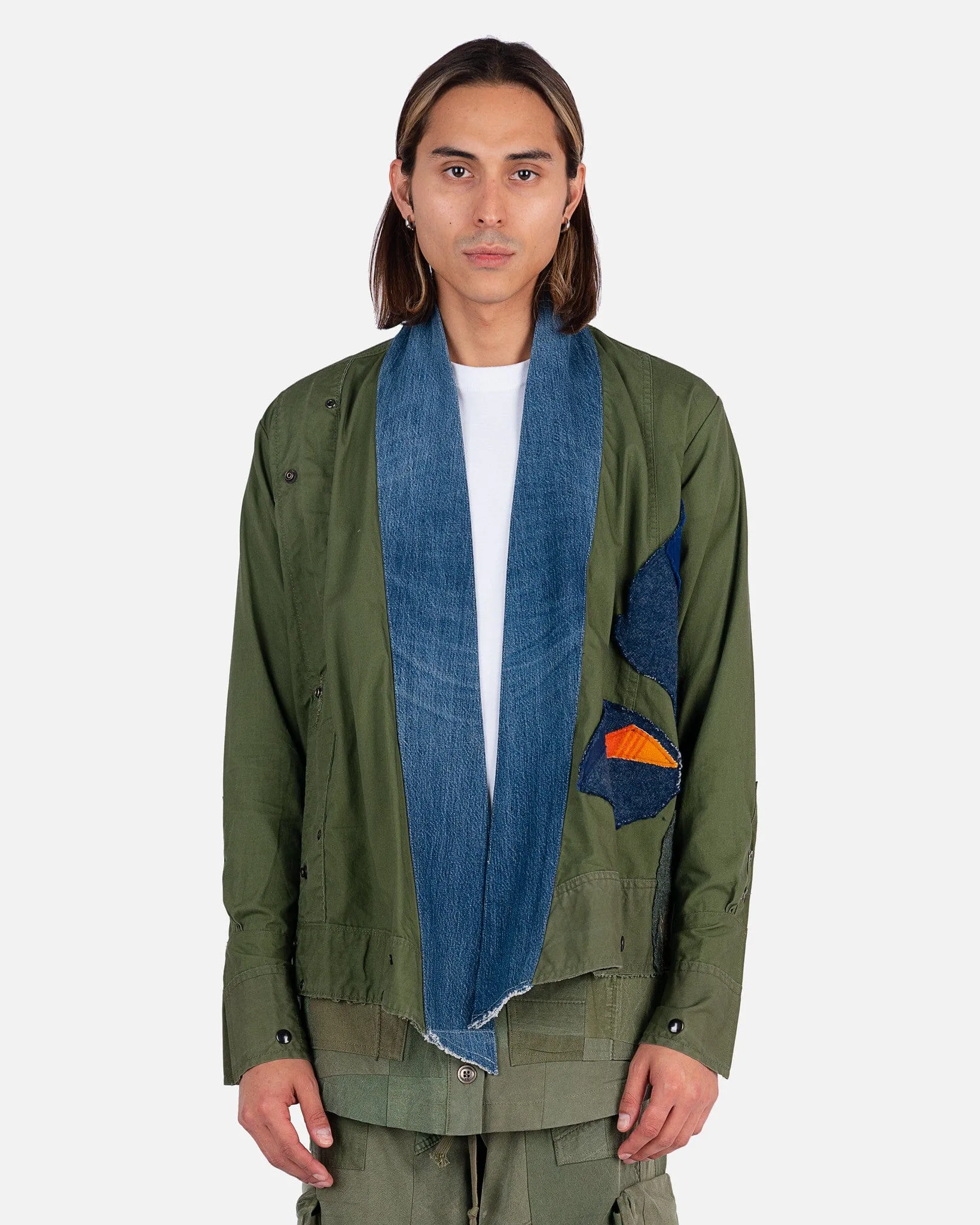 Greg Lauren Sleeping Bag Iris GL1 Jacket in Vintage Army