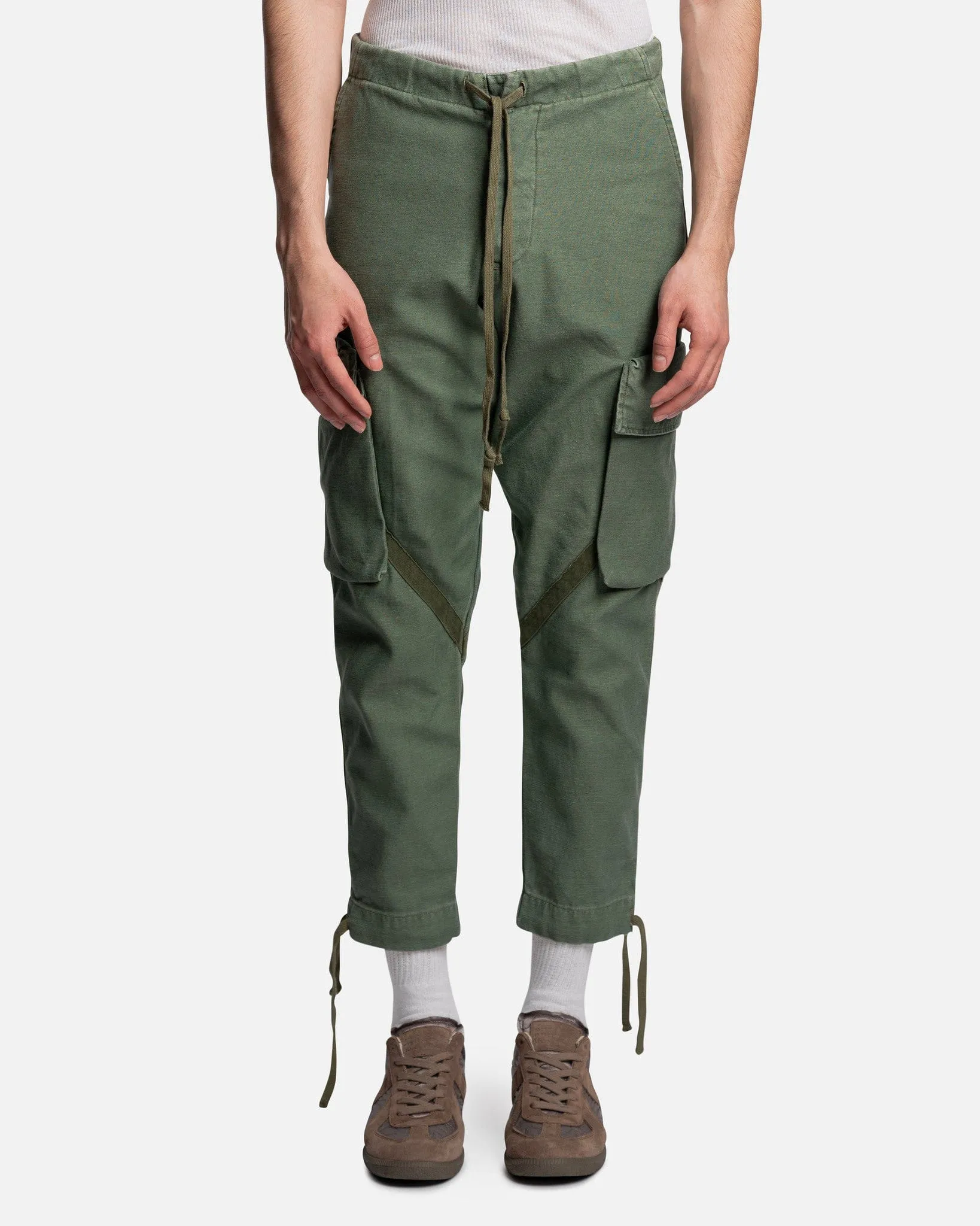 Greg Lauren Sleeping Bag Trouser Cargo in Army