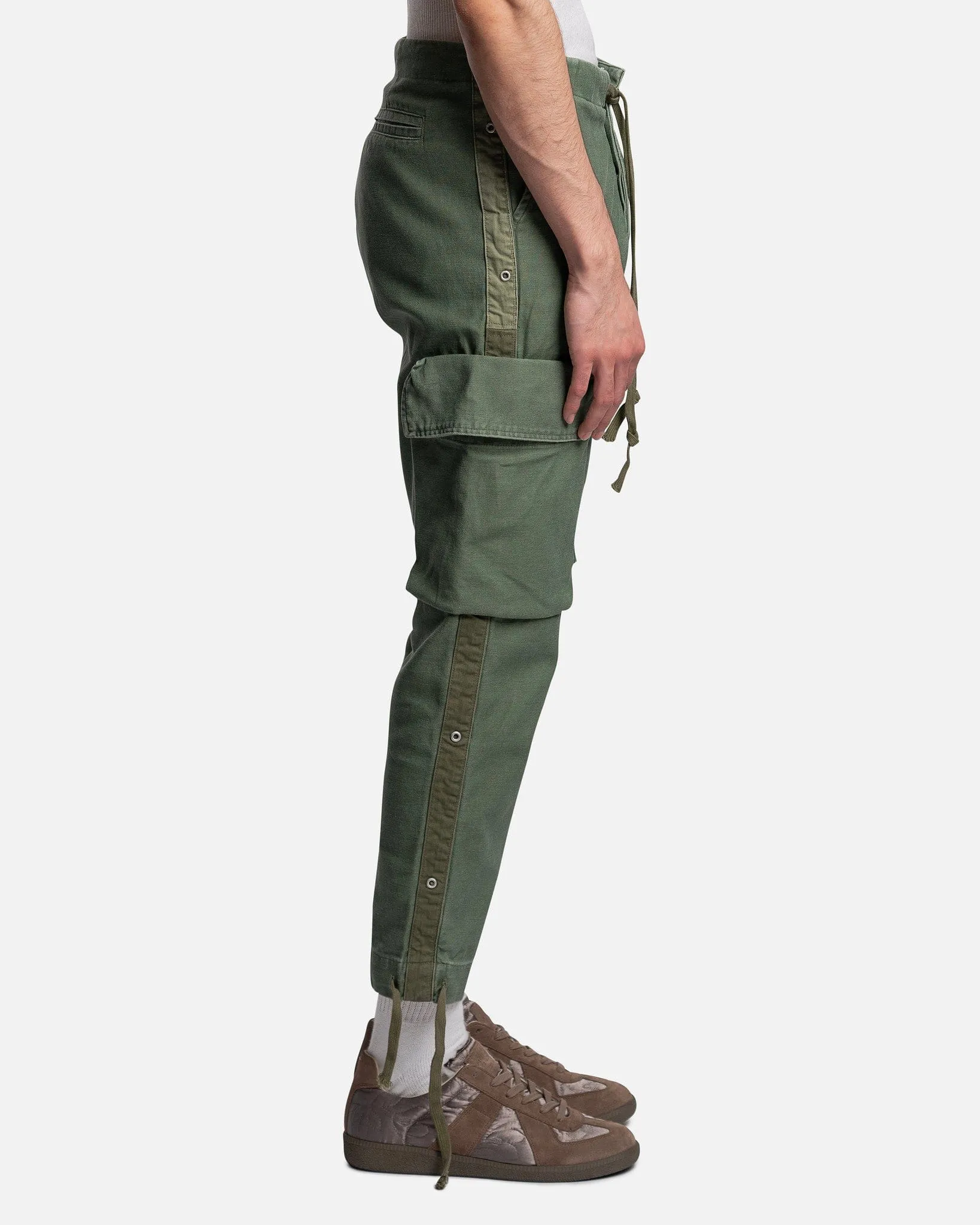 Greg Lauren Sleeping Bag Trouser Cargo in Army