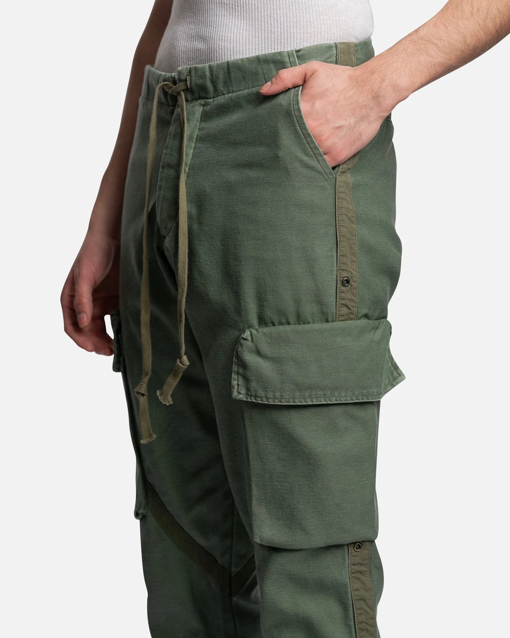 Greg Lauren Sleeping Bag Trouser Cargo in Army