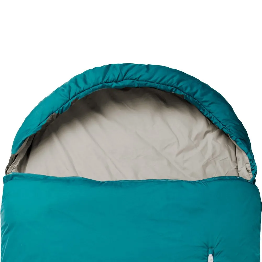 Gr\u00fcezi Bag - Biopod Wolle Goas Comfort Zip Left Sleeping Bag dark petrol