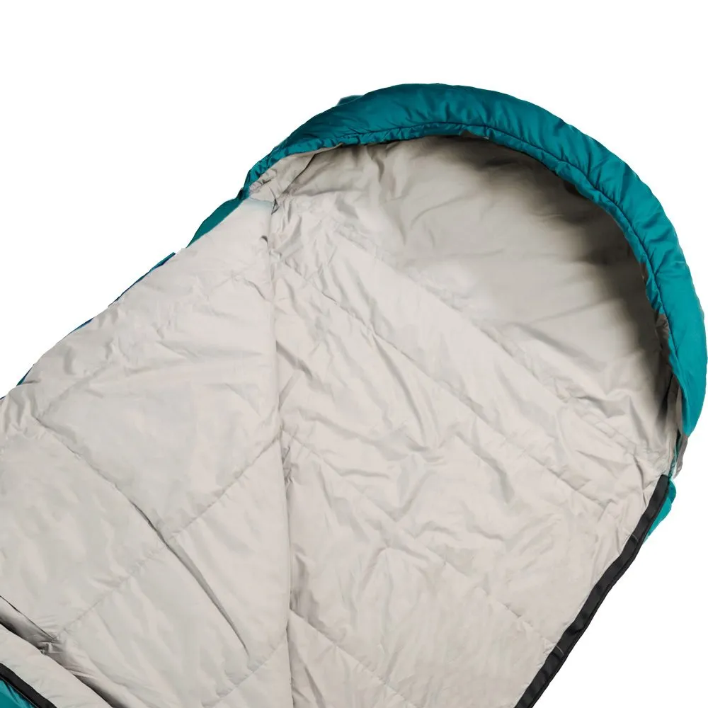 Gr\u00fcezi Bag - Biopod Wolle Goas Comfort Zip Left Sleeping Bag dark petrol