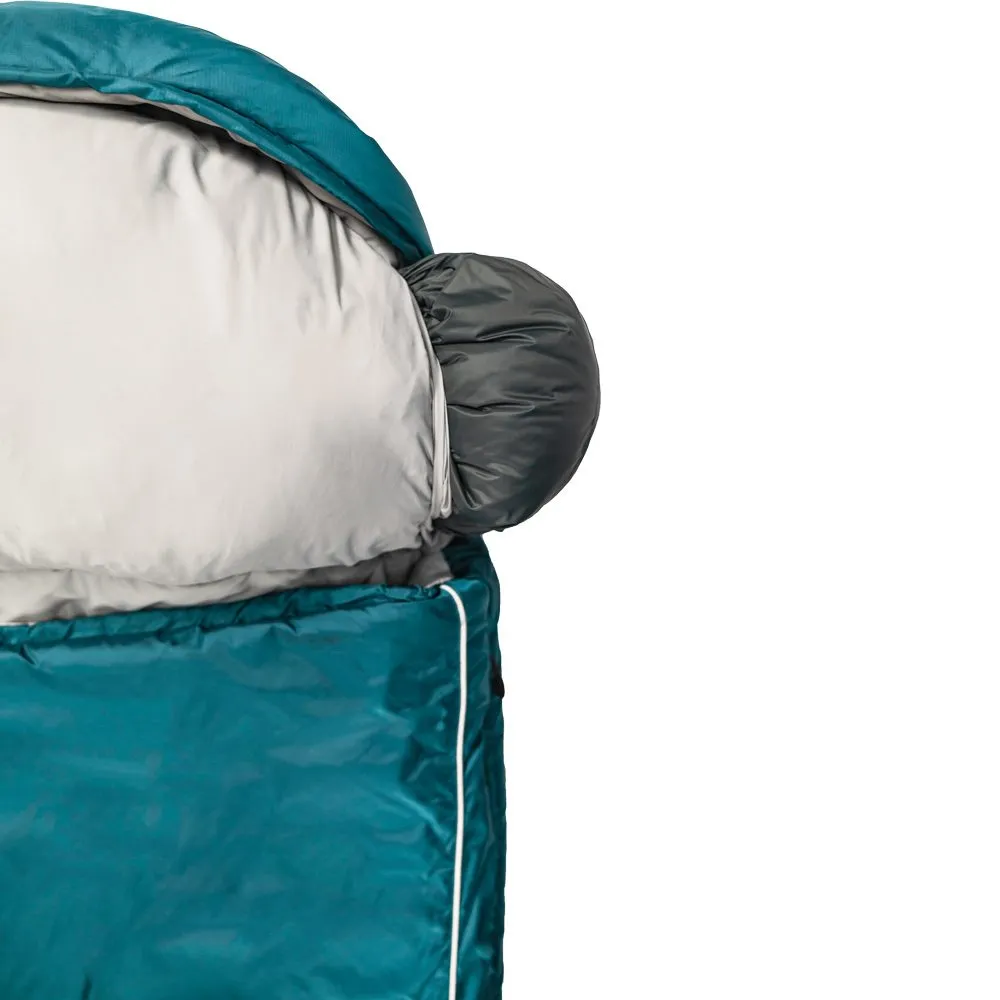 Gr\u00fcezi Bag - Biopod Wolle Goas Comfort Zip Left Sleeping Bag dark petrol