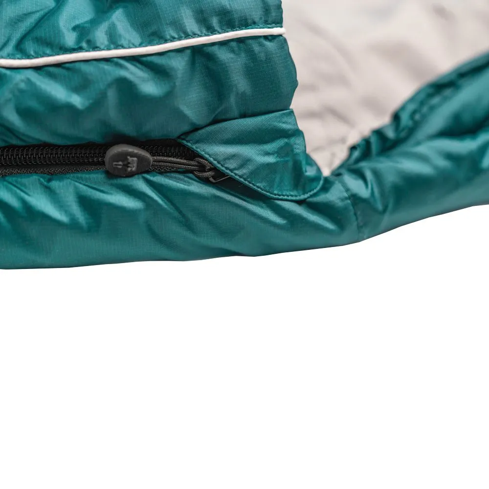 Gr\u00fcezi Bag - Biopod Wolle Goas Comfort Zip Left Sleeping Bag dark petrol