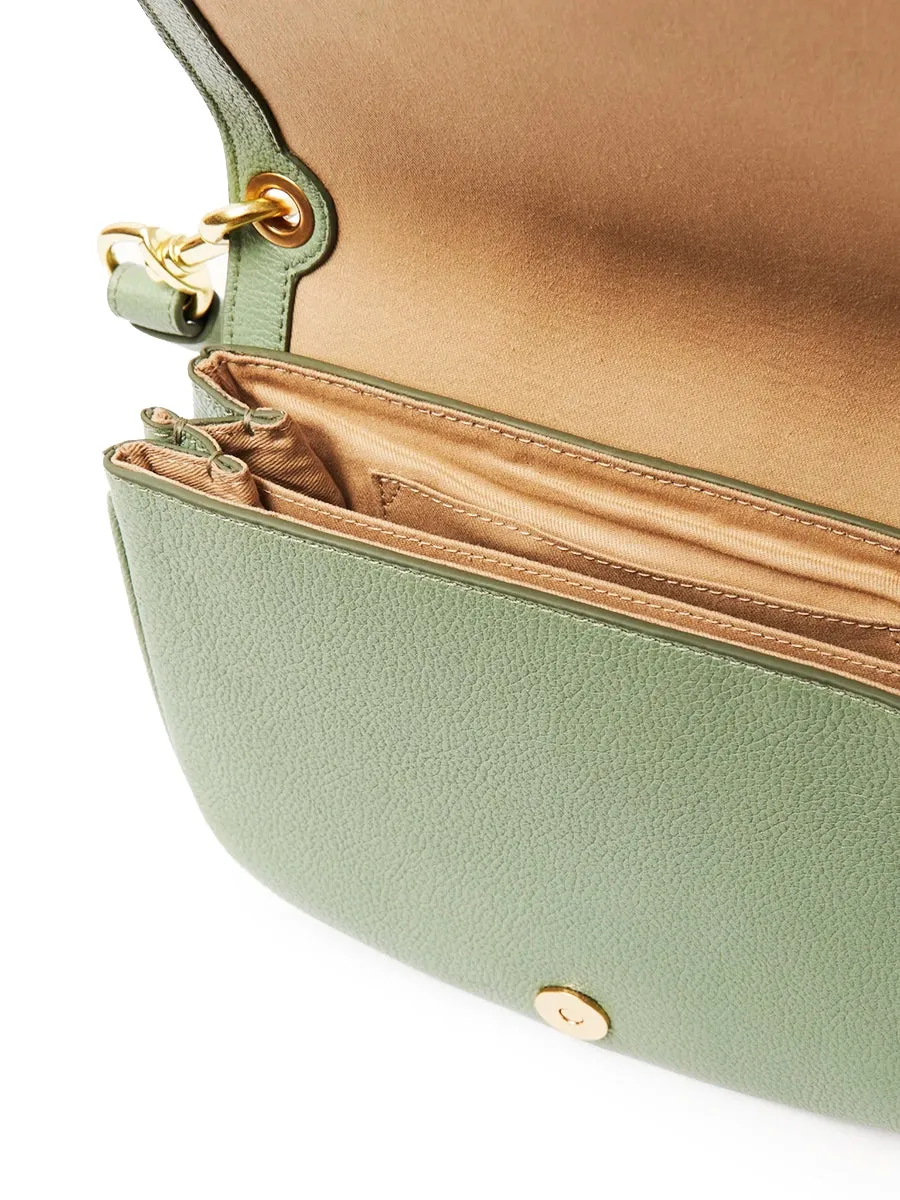 Hana Shoulder Bag in Steel Green