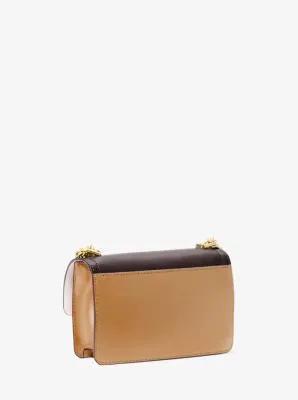 Heather Extra-Small Color-Block Leather Crossbody Bag