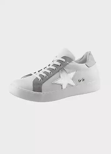 Heine Leather Star Trainers | Grattan