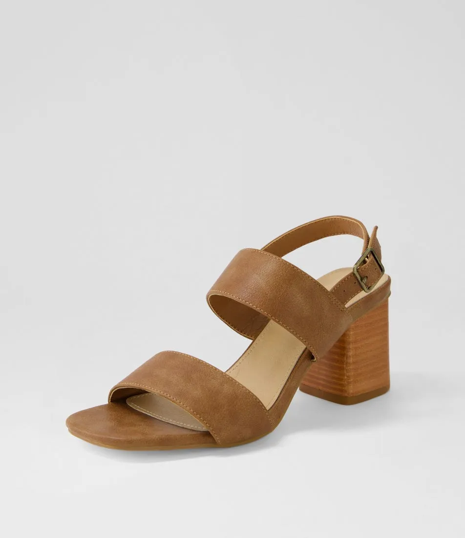 I LOVE BILLY Hattish Dark Tan Sandals