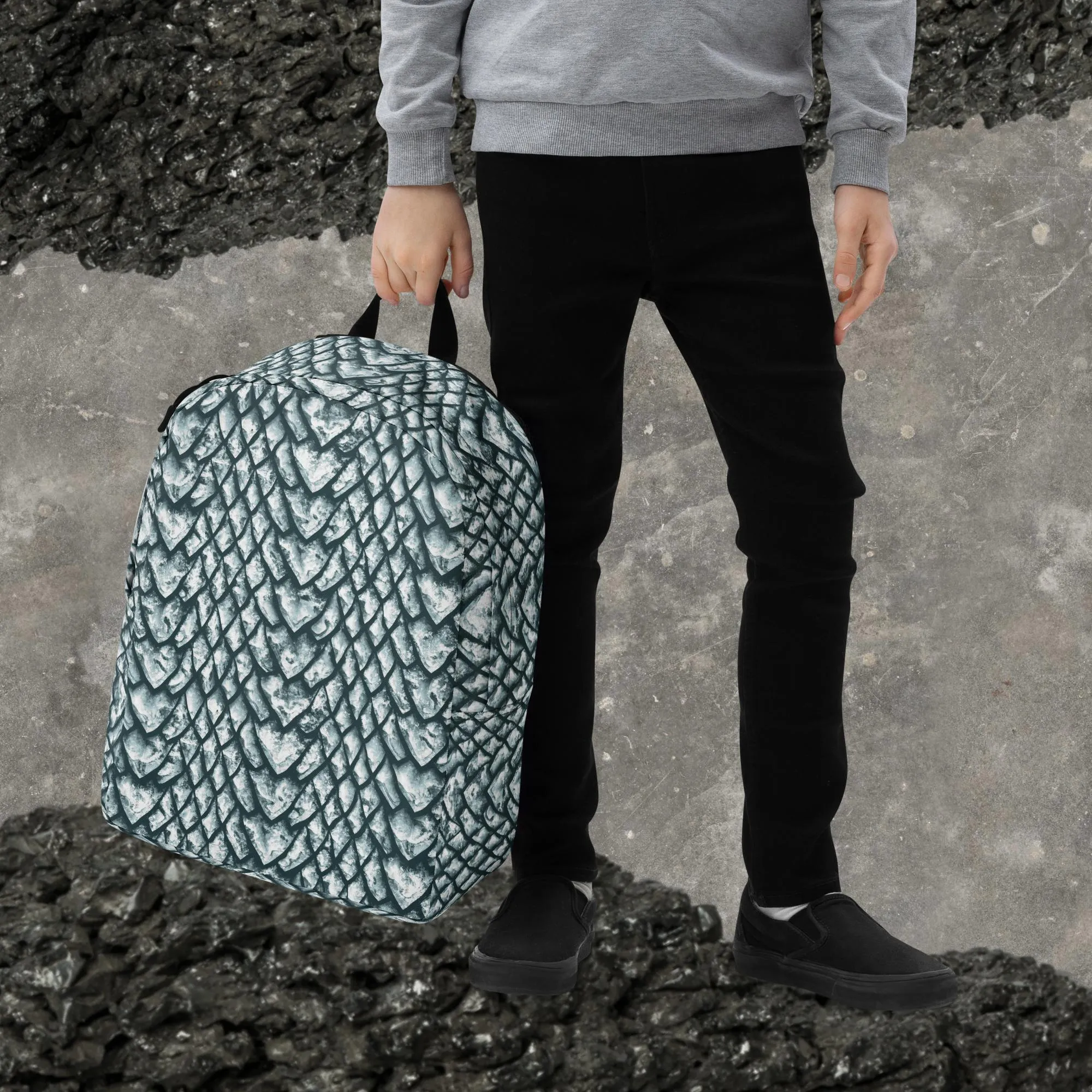 Ice Dragon Scale Minimalist Backpack